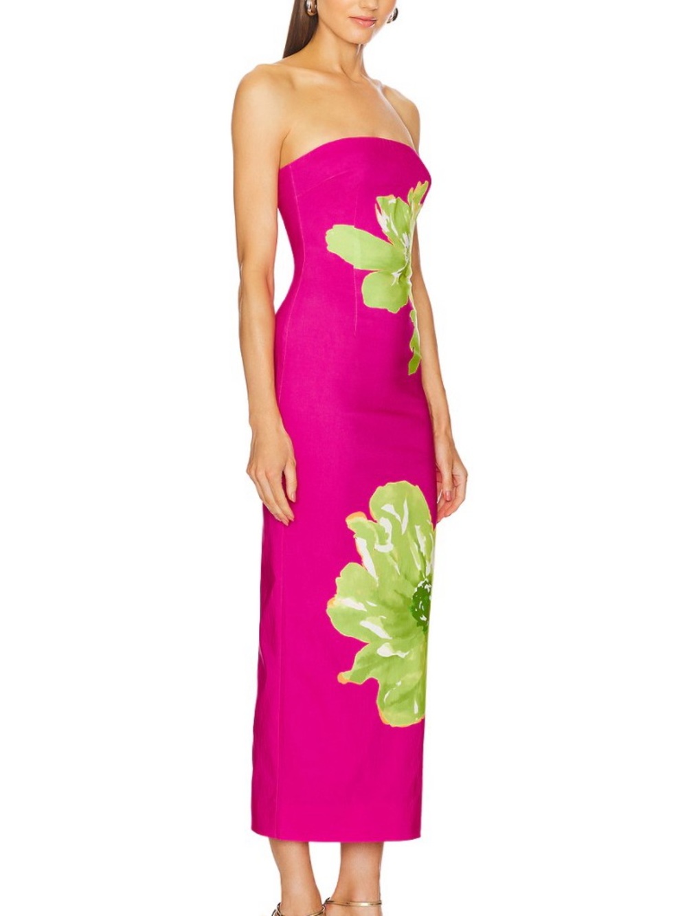 REVOLVE Joselyn Maxi Dress in Pink Sunburst Floral - Size M - Worn Once Like New - Picture 3 of 5